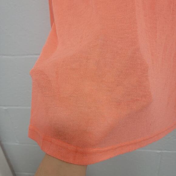 Neon Rave Scene Queen Cold Shoulder Sheer Knit Top - Picture 7 of 11